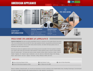 americanapplianceservices.com screenshot