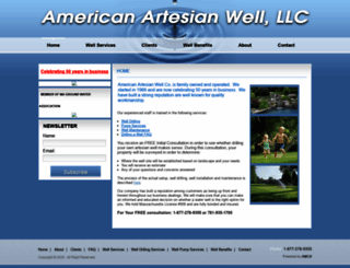 americanartesianwell.com screenshot