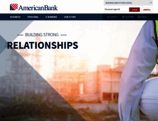 americanbank.com screenshot