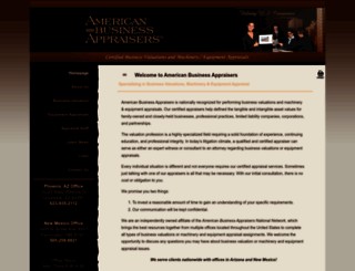 americanbusinessappraiser.com screenshot