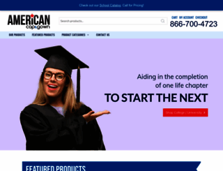 americancapandgown.com screenshot
