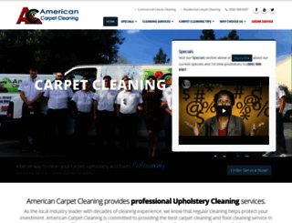 americancarpetcleaningla.com screenshot