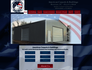 americancarportsandbuildings.com screenshot