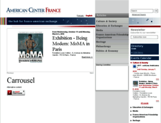 americancenterfrance.org screenshot