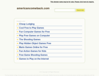 americancomeback.com screenshot