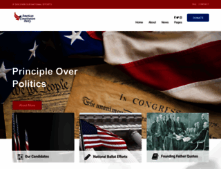 americanconstitutionparty.com screenshot