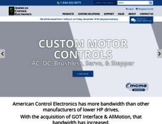 americancontrolelectronics.com screenshot