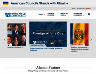 americancouncils.org screenshot