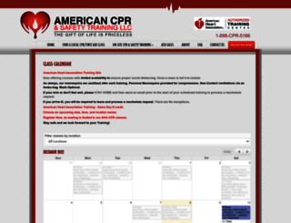americancpr.enrollware.com screenshot