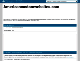 americancustomwebsites.com.ipaddress.com screenshot