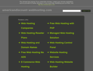 americandiscount-webhosting.com screenshot