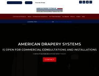 americandraperysystems.com screenshot