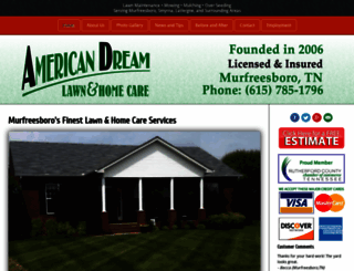 americandreamlawnandhomecare.com screenshot