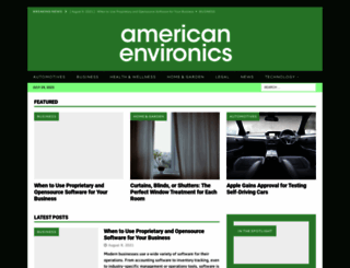 americanenvironics.com screenshot