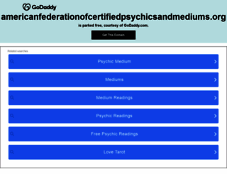 americanfederationofcertifiedpsychicsandmediums.org screenshot