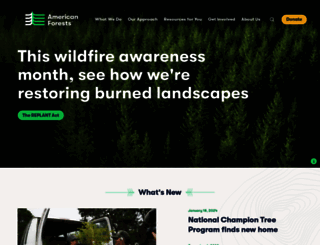 americanforests.org screenshot