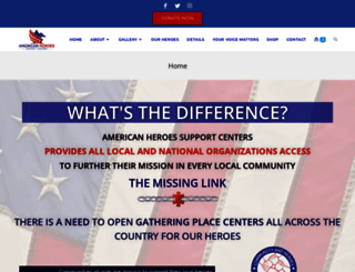 americanheroessupportcenters.com screenshot