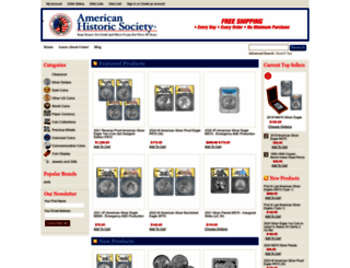 americanhistoricsociety.com screenshot