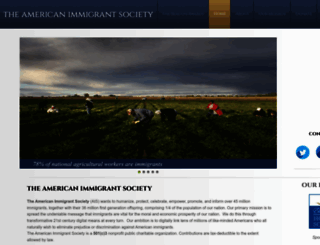 americanimmigrantsociety.org screenshot