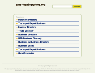 americanimporters.org screenshot