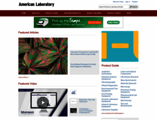 americanlaboratory.com screenshot