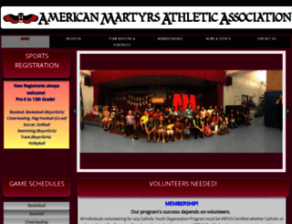 americanmartyrssports.com screenshot