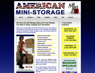 americanministorage-converse.com screenshot