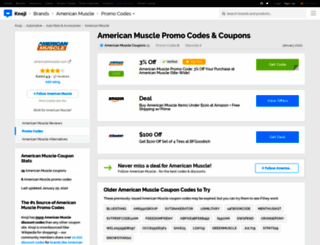 americanmuscle.bluepromocode.com screenshot