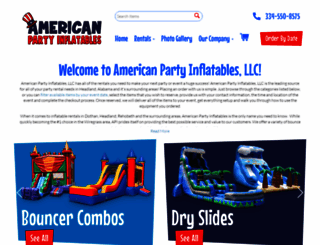 americanpartyinflatables.com screenshot