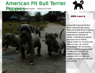 americanpitbullpups.com screenshot