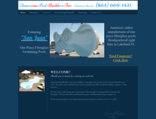 americanpoolbuilders.net screenshot