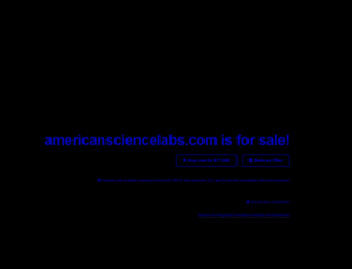 americansciencelabs.com screenshot
