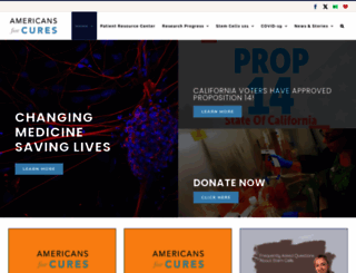 americansforcures.org screenshot