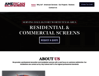 americansolarscreens.com screenshot