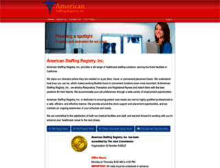 americanstaffingregistry.com screenshot