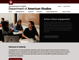 americanstudies.indiana.edu screenshot