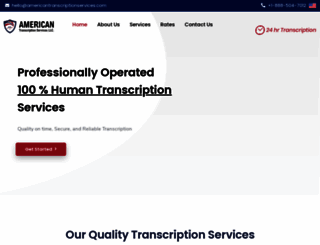 americantranscriptionservices.com screenshot
