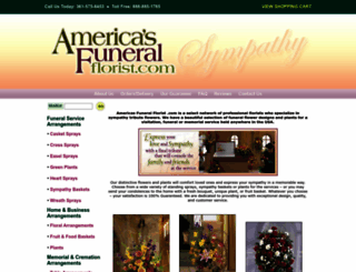 americasfuneralflorist.com screenshot