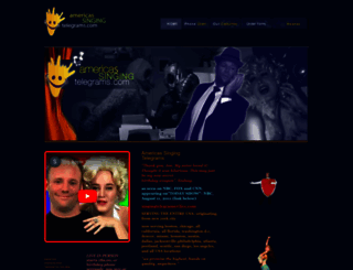 americasingingtelegrams.com screenshot