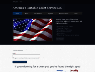 americasportabletoilets.com screenshot