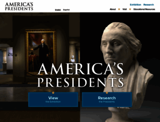 americaspresidents.si.edu screenshot