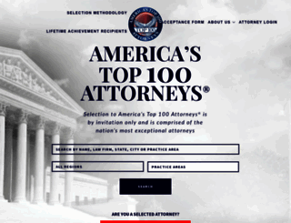 americastop100attorneys.com screenshot