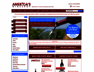 americaswineshop.com screenshot