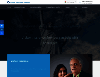 americavisitorinsurance.com screenshot