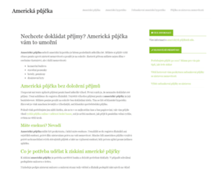 americkapujcka.cz screenshot