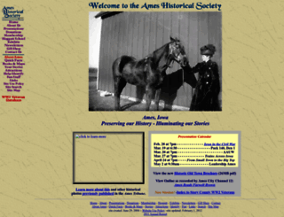 ameshistoricalsociety.org screenshot