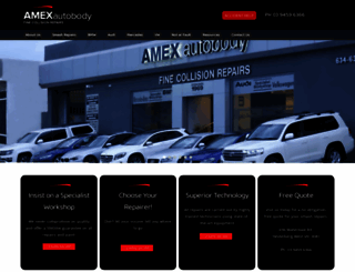 amexautobody.com.au screenshot
