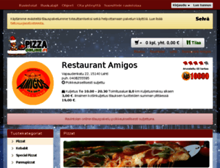 amigos.pizza-online.fi screenshot