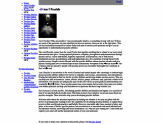 amipsychic.com screenshot