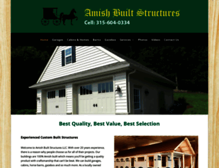 amishbuiltstructuresllc.com screenshot